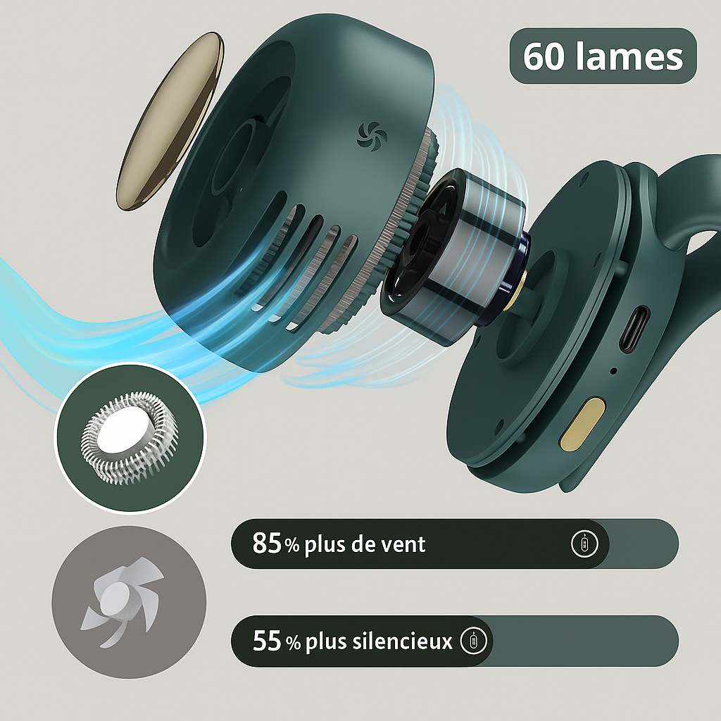 AirPop™ – Le Mini Ventilateur Portable de l’Été