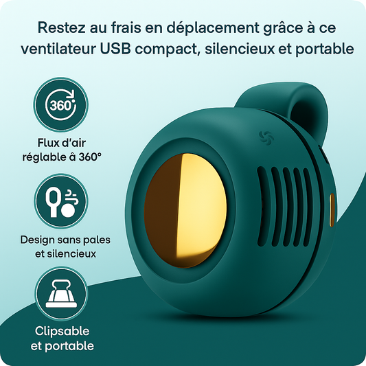 AirPop™ – Le Mini Ventilateur Portable de l’Été
